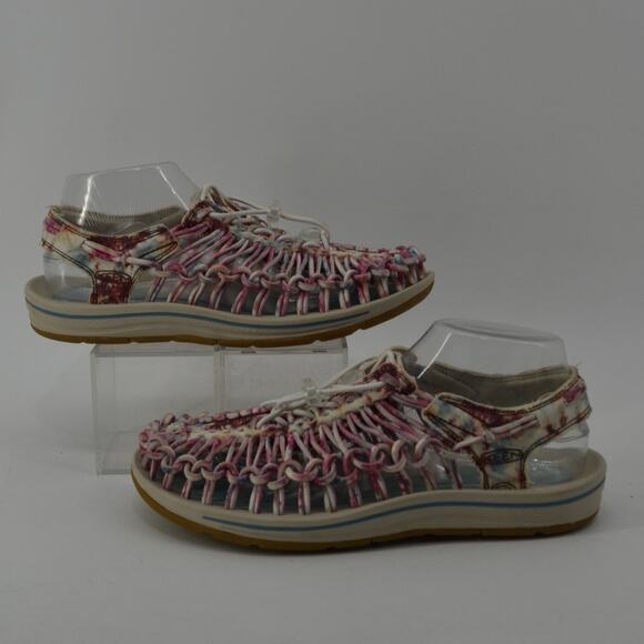 Keen Uneek Canvas Womens Sz 9 Cord Classic Sandals Tie-dye - Picture 3 of 13